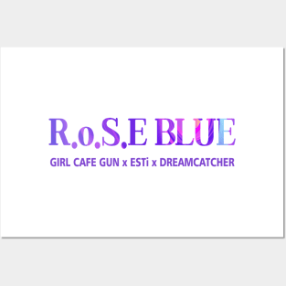 Dreamcatcher Rose Blue x Girl Cafe Gun Posters and Art